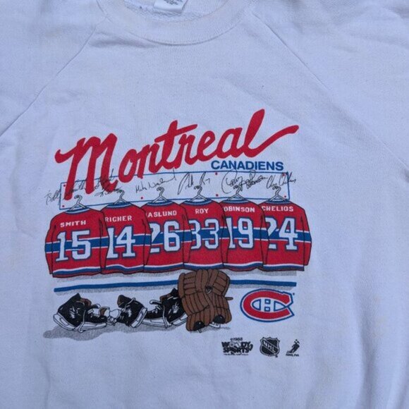 Fruit of the Loom Men's Crewneck Montreal Canadians Pullover Sweatshirt Size XL - Picture 3 of 9